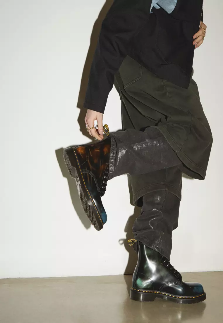 Buy Dr. Martens 1460 Brush Off Leather Lace Up Ankle Boots