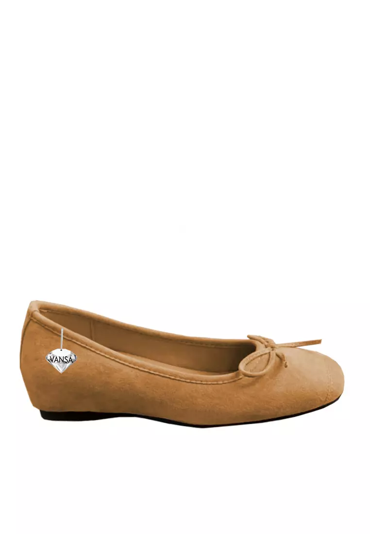 Discount on Twenty Eight Shoes  shoes - SKU: VANSA Fashionable Bow Suede Low Heels VSW-F-B22