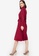 ZALORA WORK red Shirt Dress with Self Tie 3DC77AAB10E1DEGS_2