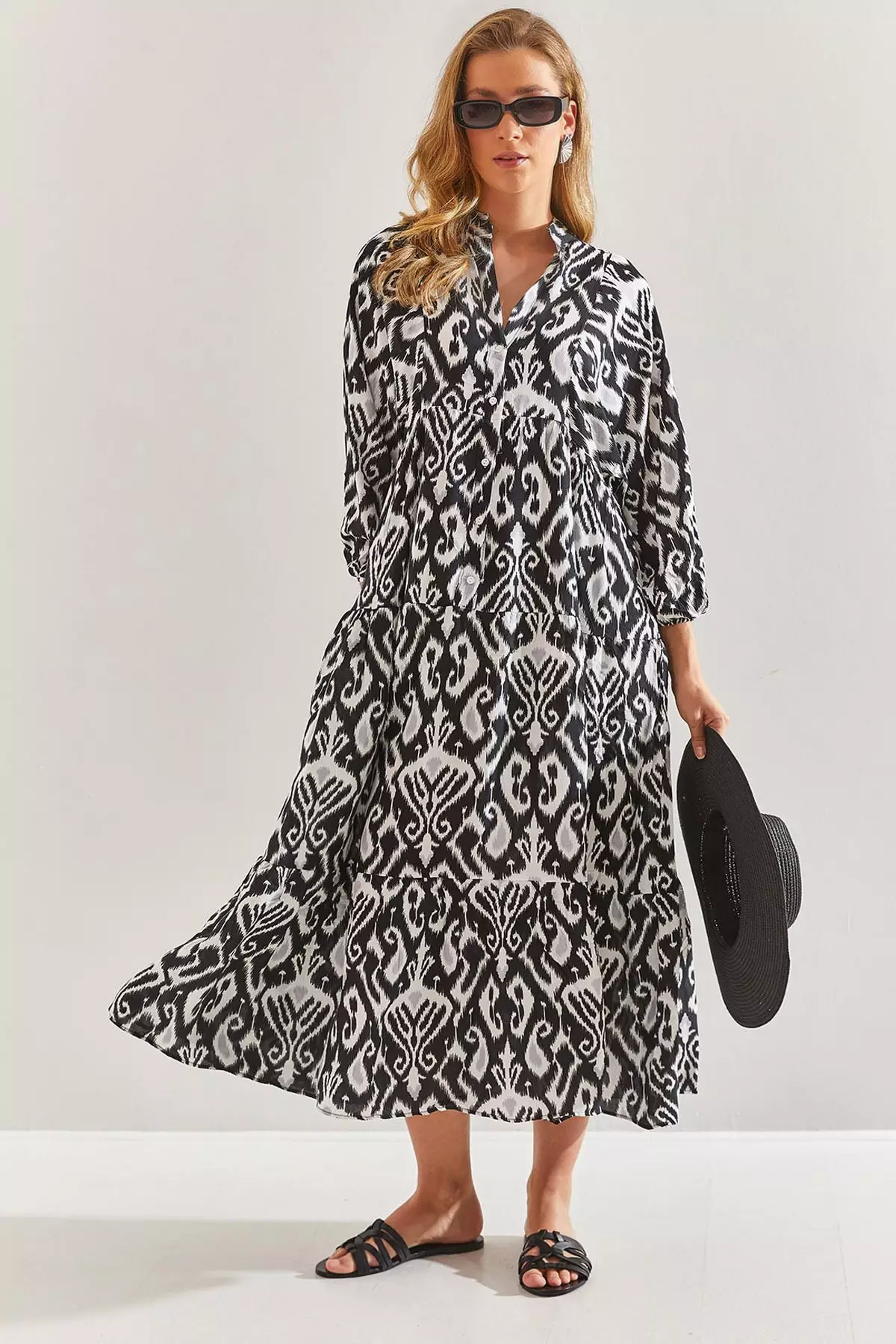 Women's Multi Patterned Viscose Dress 60171051