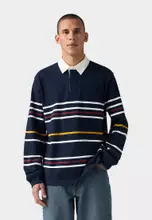 Theo Stripe Navy Blazer