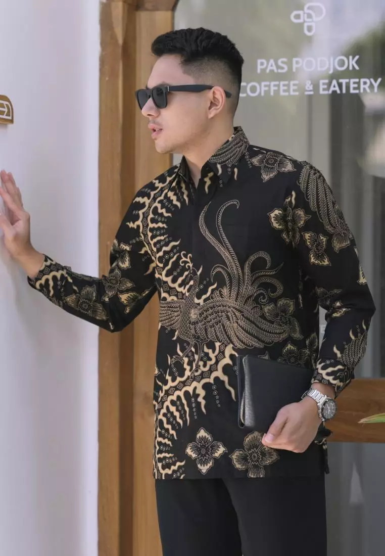 kemeja batik pria lengan panjang KALABANG BCKL