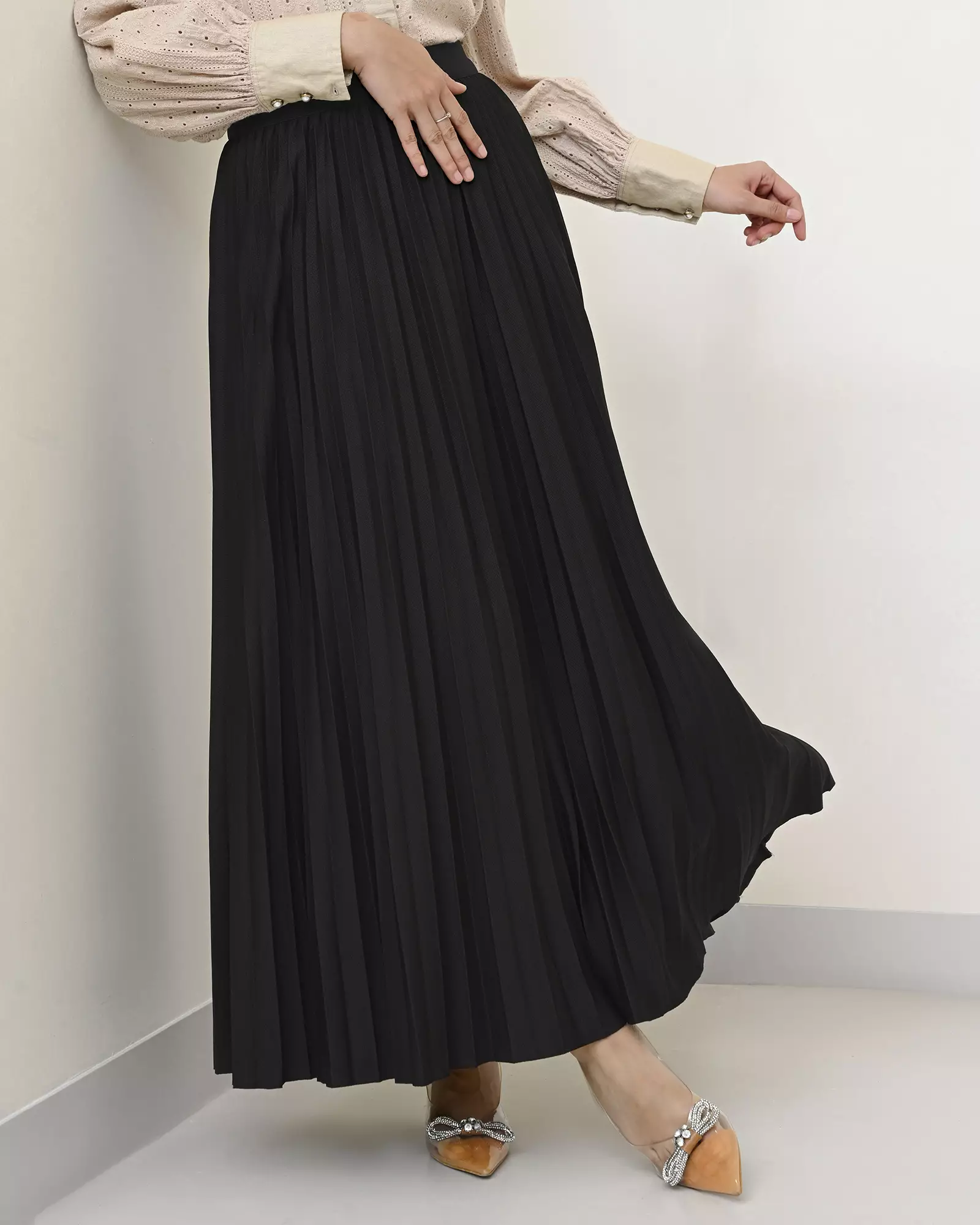 Geulis.id LARUNA SKIRT PREMIUM / ROK WANITA - BLACK