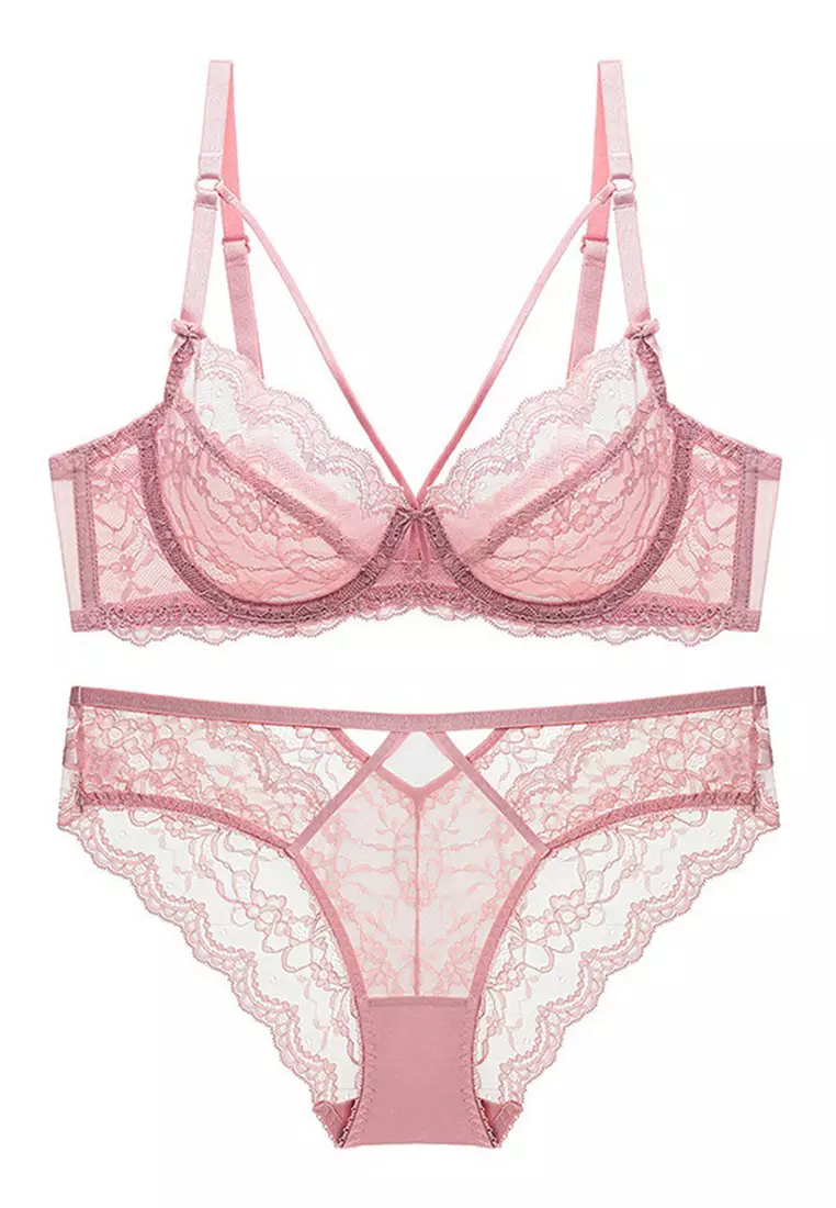 Dear Eve Lingerie Kristen Peach Lace Underwire Bra 2024, Buy Dear Eve  Lingerie Online