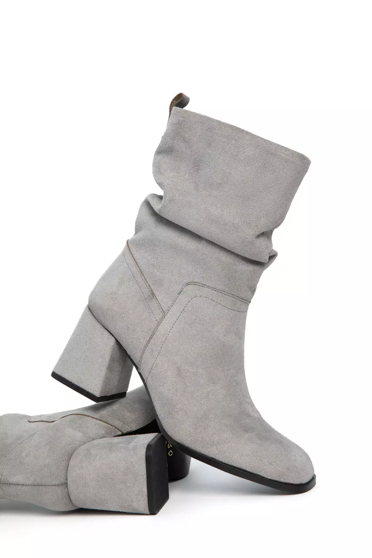Gray Suede Women'S Boots & Booties 21124