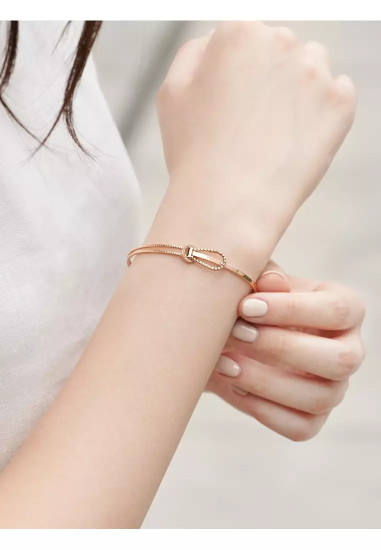 Buy Chow Sang Sang 18K Rose Gold Bangle (08 Wrist size 15-16cm