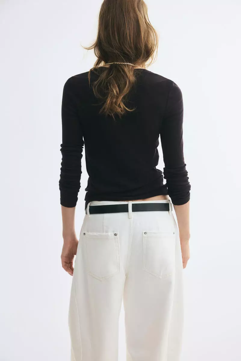 Pima cotton jersey top
