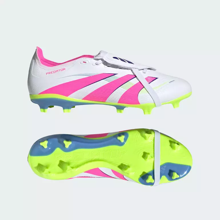 Football Predator League Fold-Over Tongue Firm/Multi-Ground Boots Unisex White ID1320