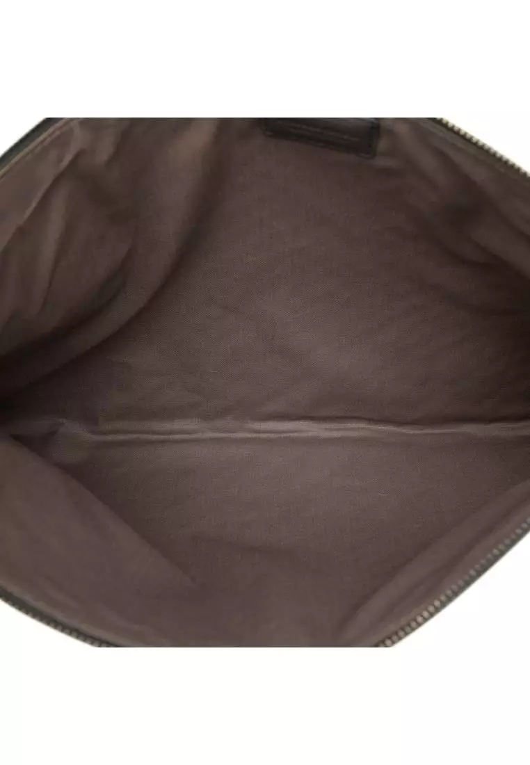 Pre-Loved Bottega Veneta Nappa Intrecciato Zip Clutch