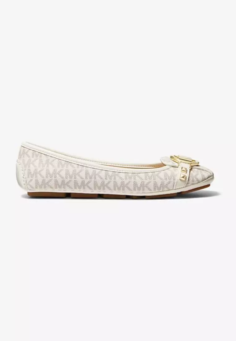 Michael Kors Fulton Studded Logo Moccasin Vanilla