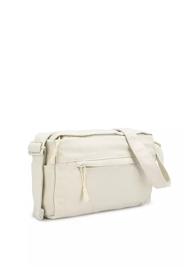 White canvas crossbody on sale bag