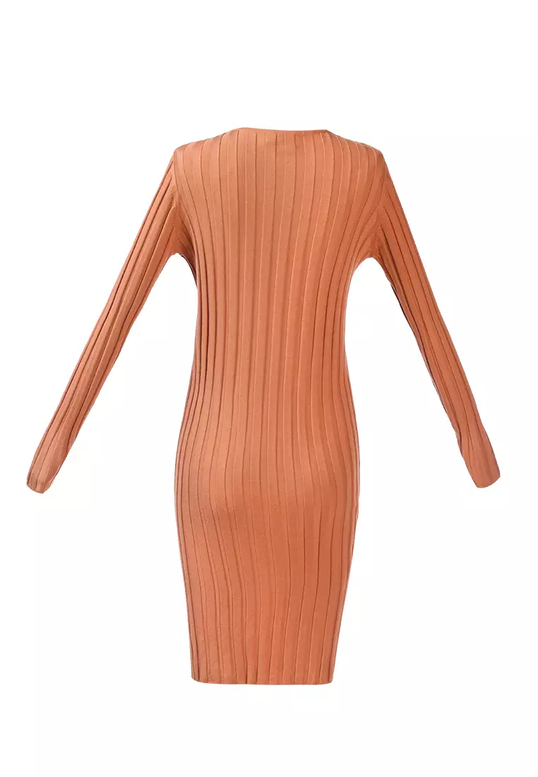 Rib Knit Wrap Shrug di Pasir Gurun