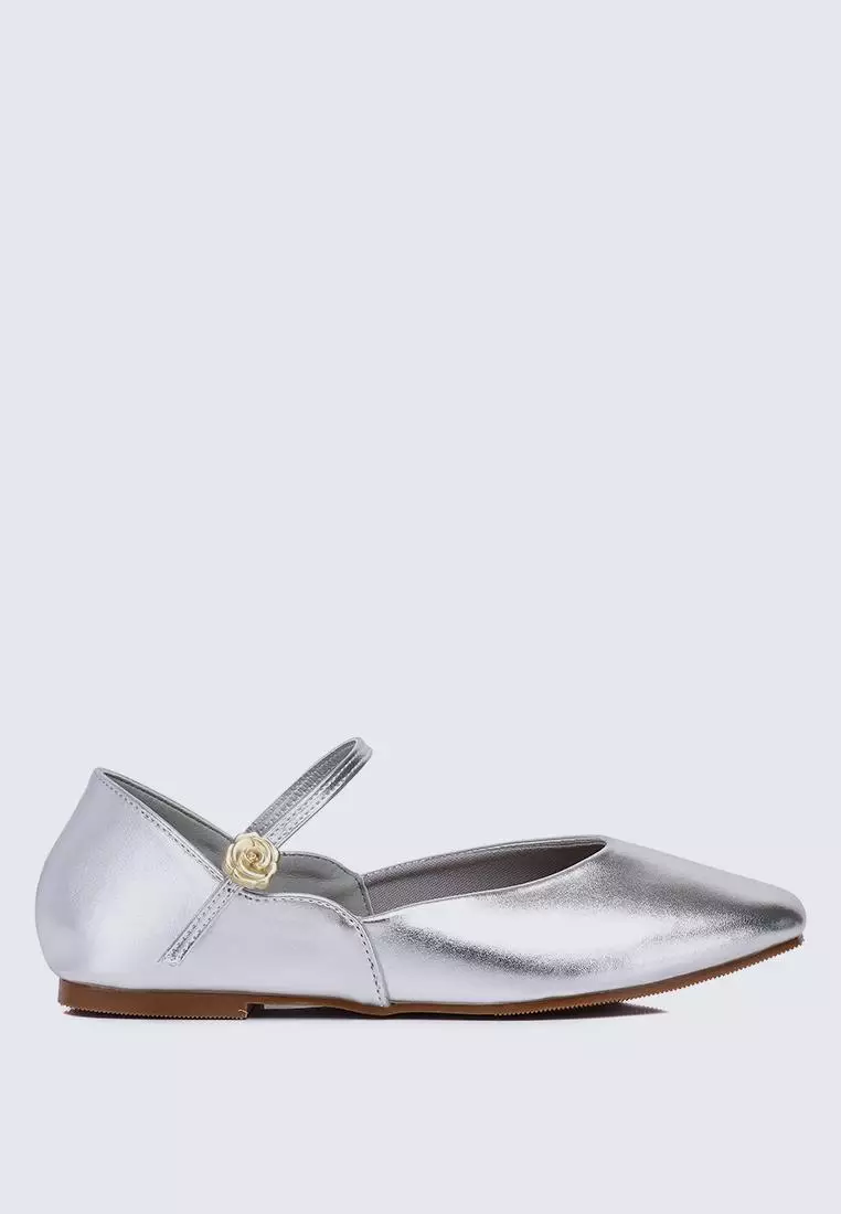 Discount on My Ballerine  shoes - SKU: My Ballerine Pétale De Rose Comfy Ballerina In Silver