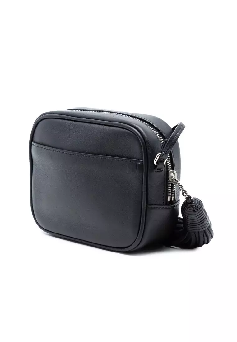 Pre-Loved Saint Laurent Mini Embroidered Nappa Love Blogger Camera Bag