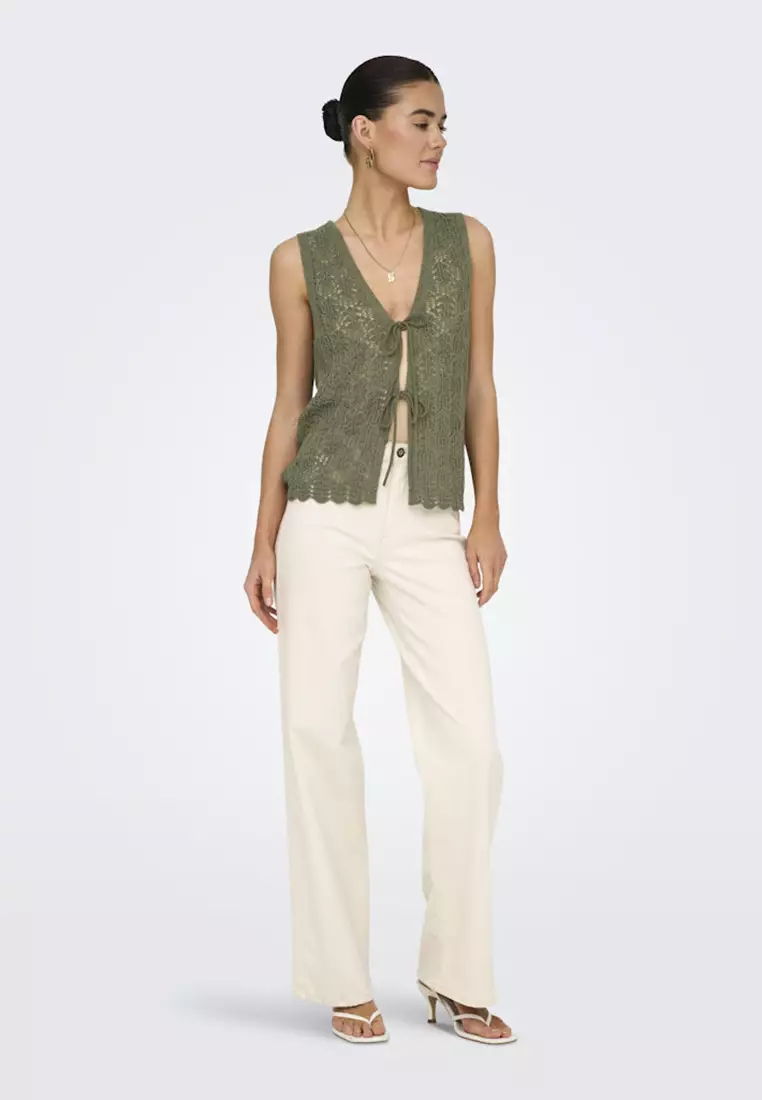 Kofi Bayo V-Neck Tie Vest