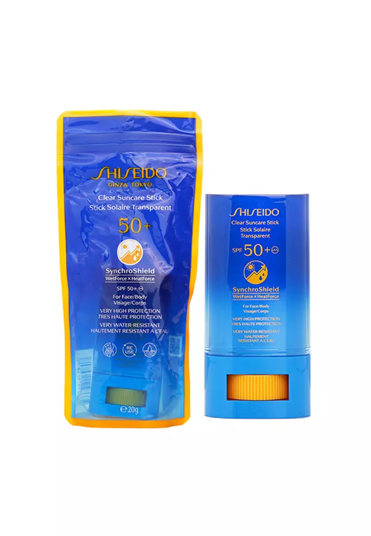 SHISEIDO - Clear Suncare Stick SPF 50+ UVA - For Face/Body (Very High Protection & Very Water-Resistant) 20g/0.7oz