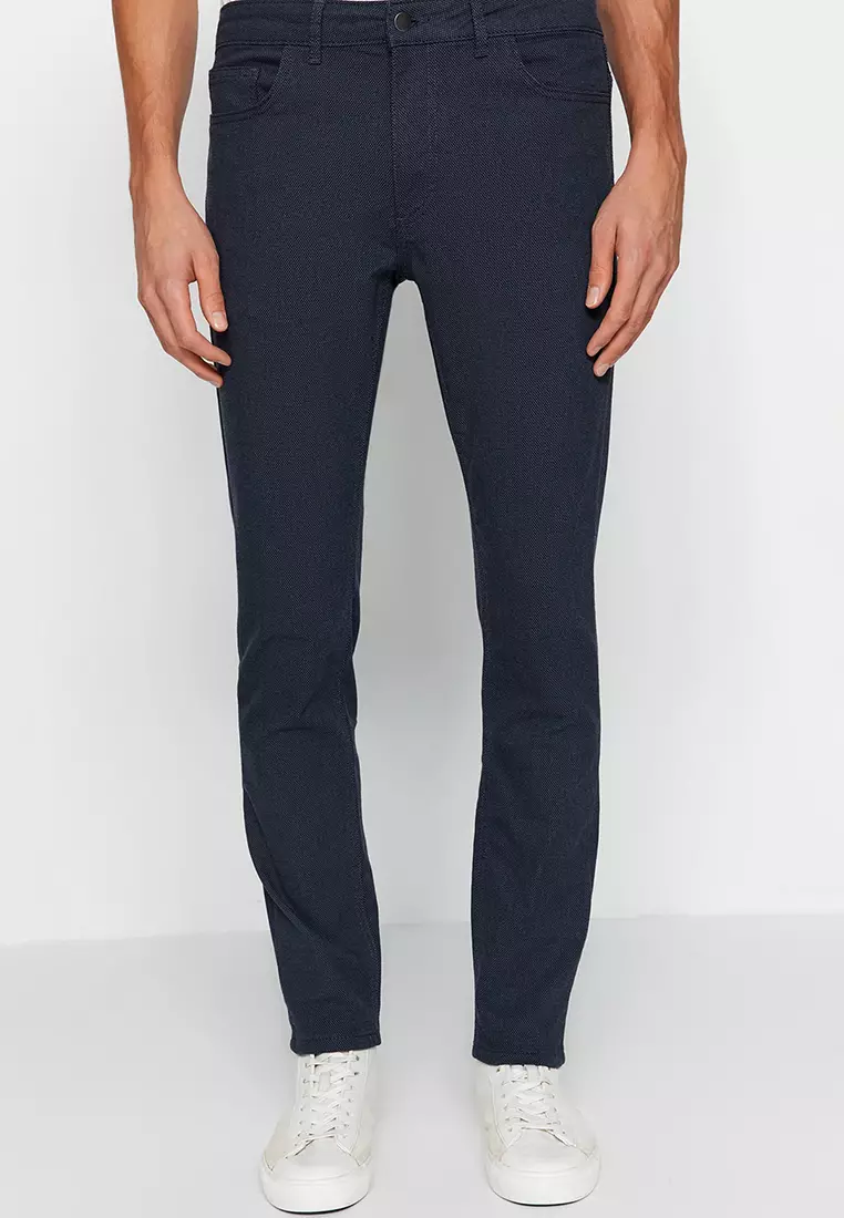 Basic Dapper Fit Ankle Length Pull-On Trousers