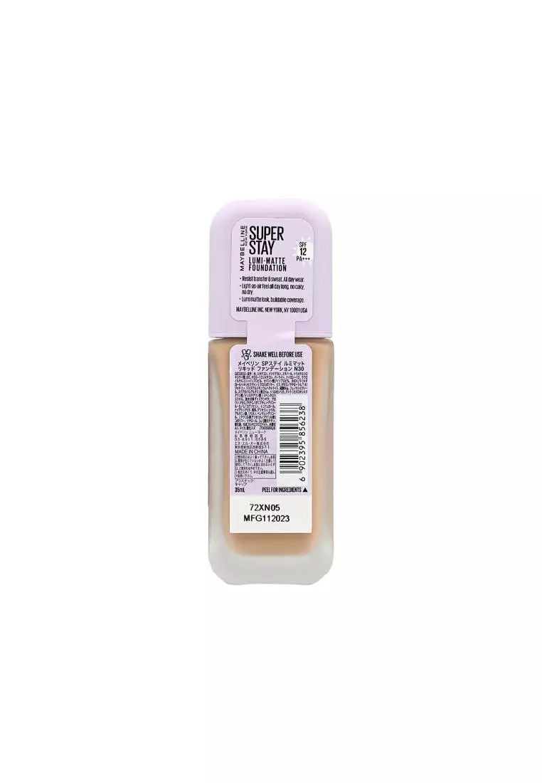 MAYBELLINE Superstay Lumi Matte Foundation 35ml N30