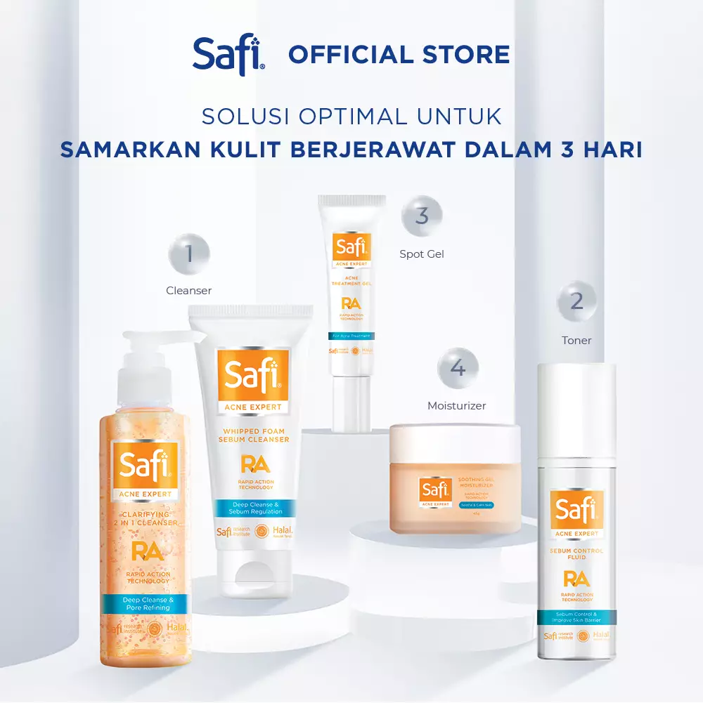 Jual Safi Safi Acne Expert Sebum Control Fluid toner Jerawat 100ml