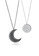 Elli Jewelry silver Necklace Partner Half Moon Sun Plated Pair 6FB99AC2BF6438GS_1