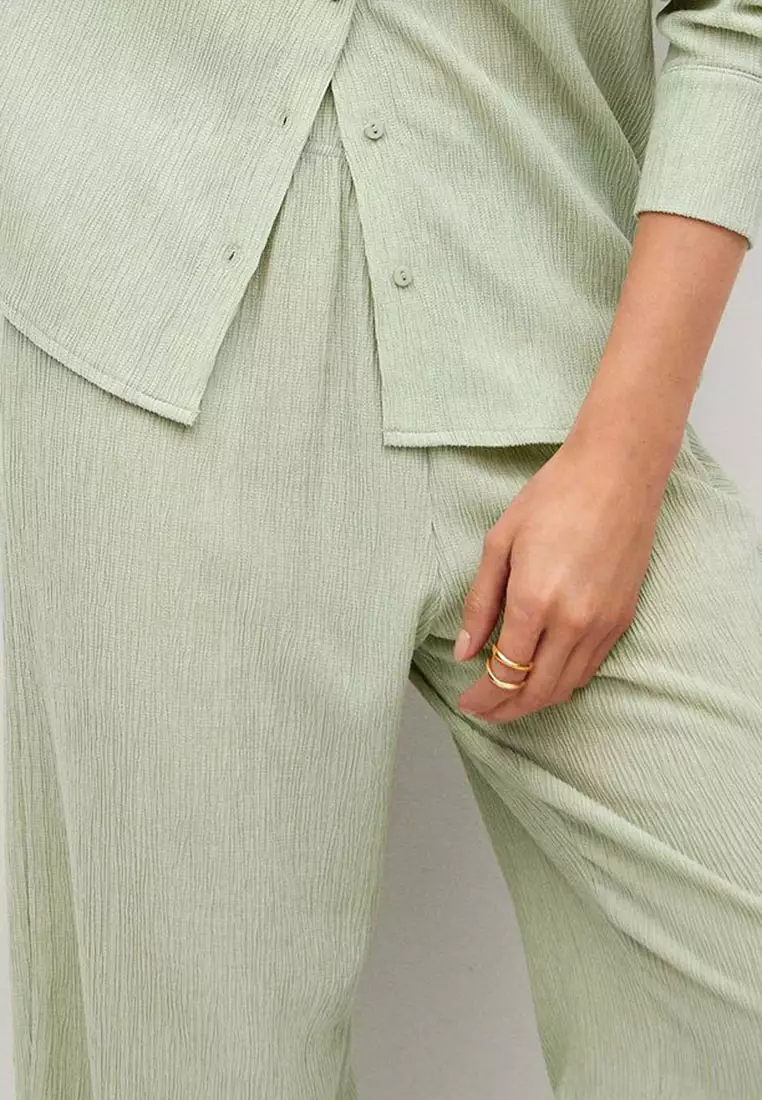 Straight Lyocell Trousers