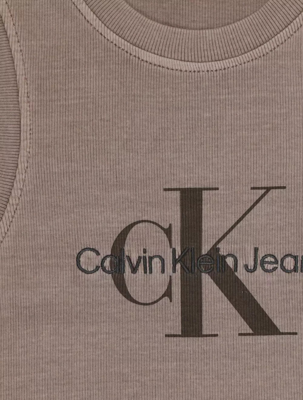 CALVIN KLEIN JEANS - MINERAL DYE TANK TOP DRESS - Beige - beige