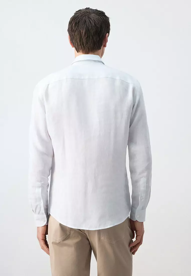 Regular-Fit 100% Linen Shirt