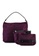 NUVEAU purple Premium Oxford Nylon Hobo Set of 3 72E70AC3D782D8GS_6
