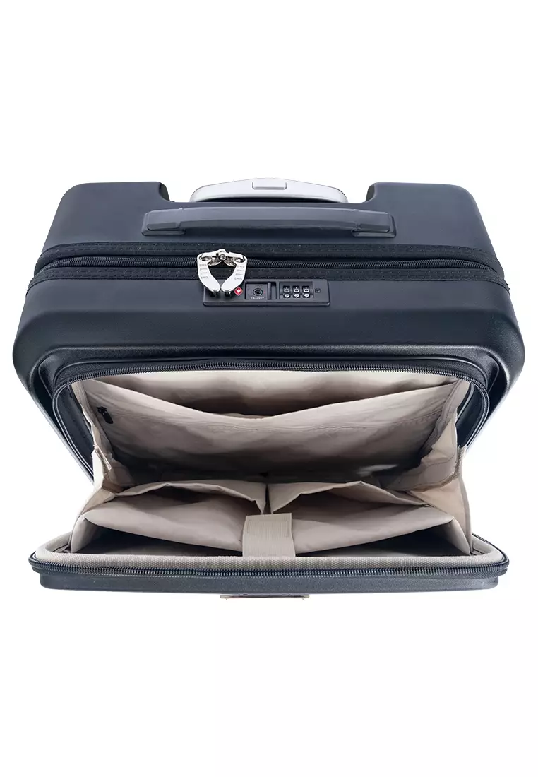 Jual ELLE Elle Cabin Bag Trolley 16 inci 3126016 Black Original 2024