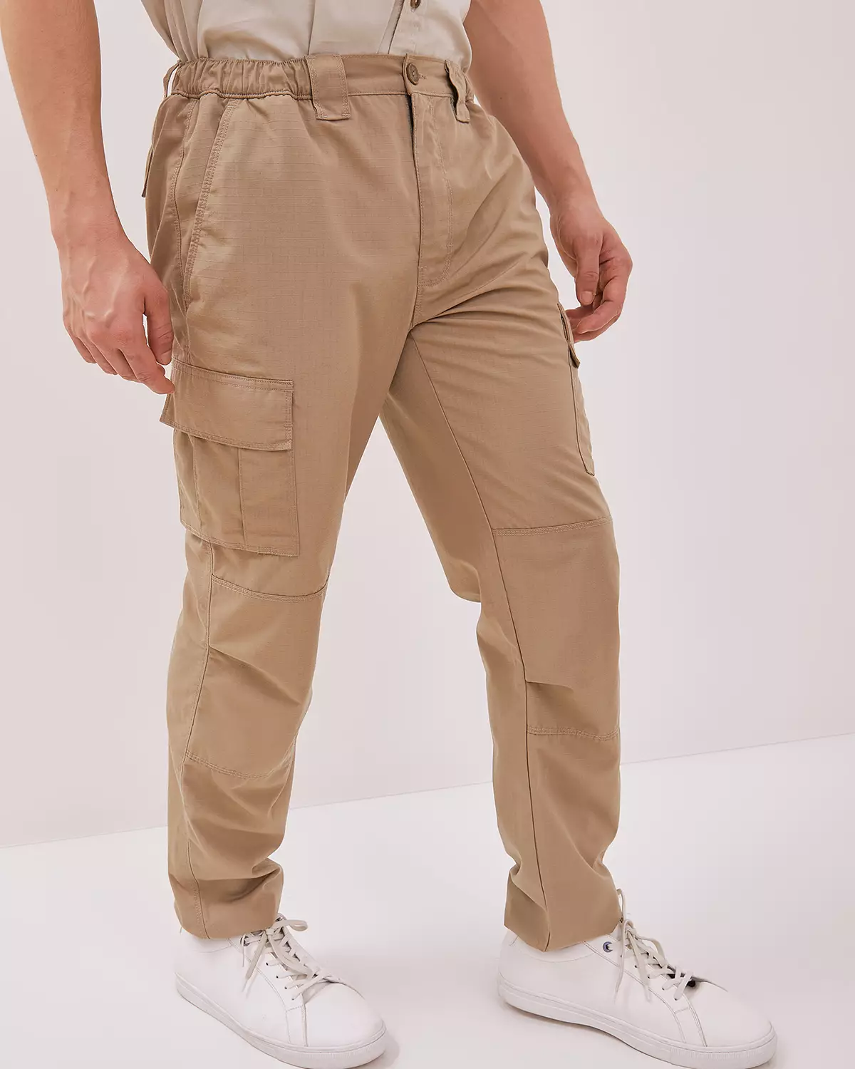 MEN'S KHAKI CHINOS TROUSERS