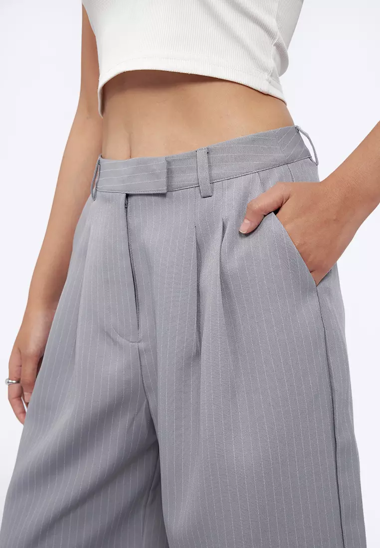 Regular Fit Stripes Bermuda Shorts