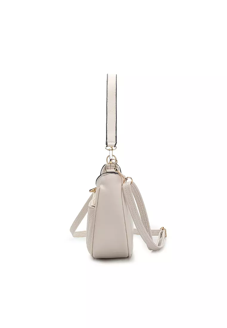 Women's Top Handle Bag / Sling Bag / Crossbody Bag / Shoulder Bag (手拿袋 / 斜孭袋 / 單肩包) - 米黃色