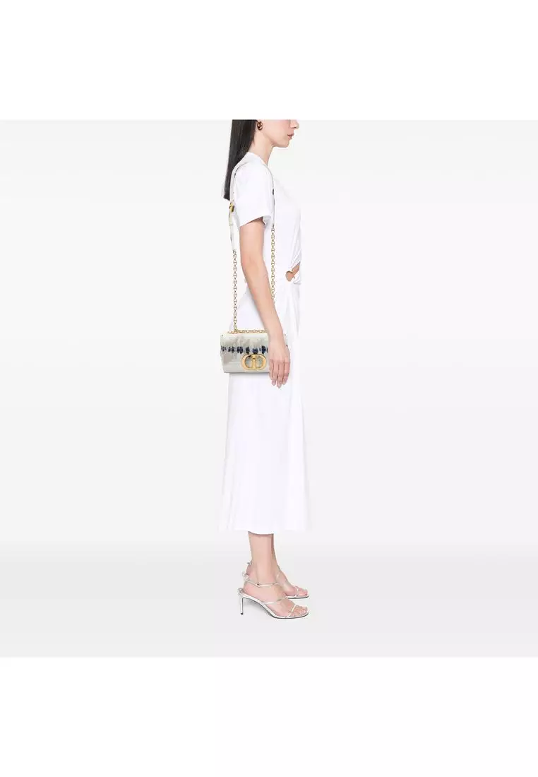 Pre-Loved Dior Small Tie Dye Denim Caro Crossbody