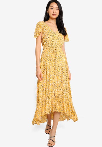 zalora button down dress