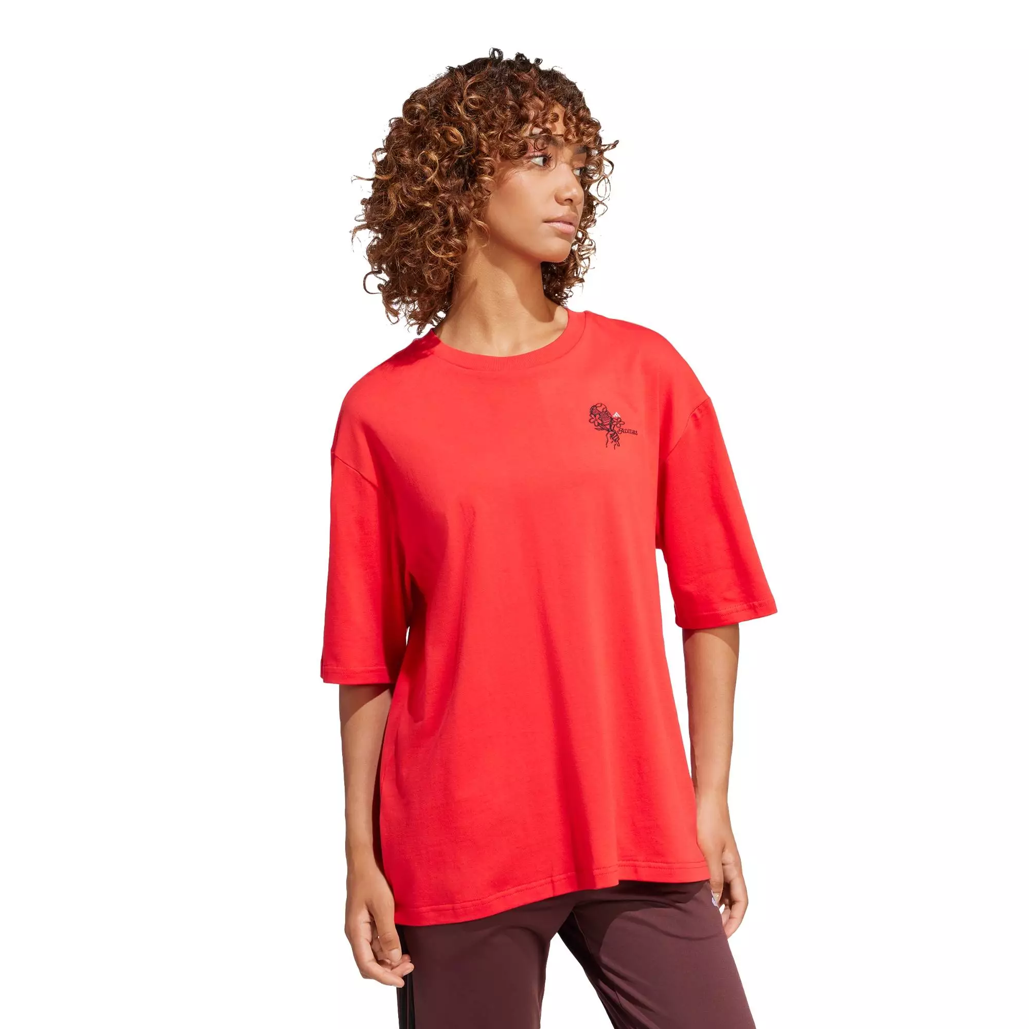 Lifestyle Codes Photoreal Graphic Tee Women Red JJ4065