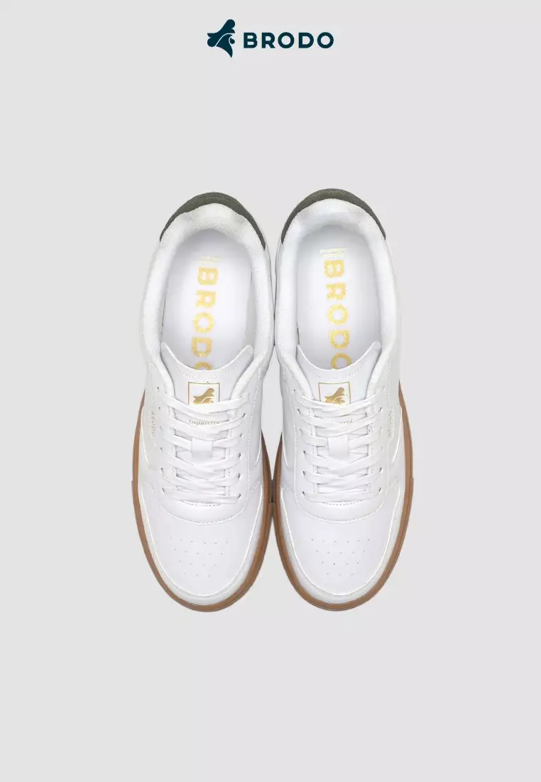 BRODO - Sneakers Calcio White Olive GS
