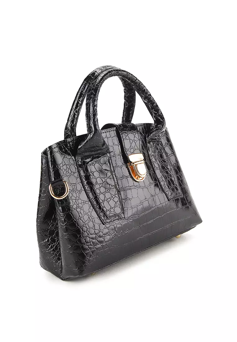 Croco Handbag X Juwita Pouch