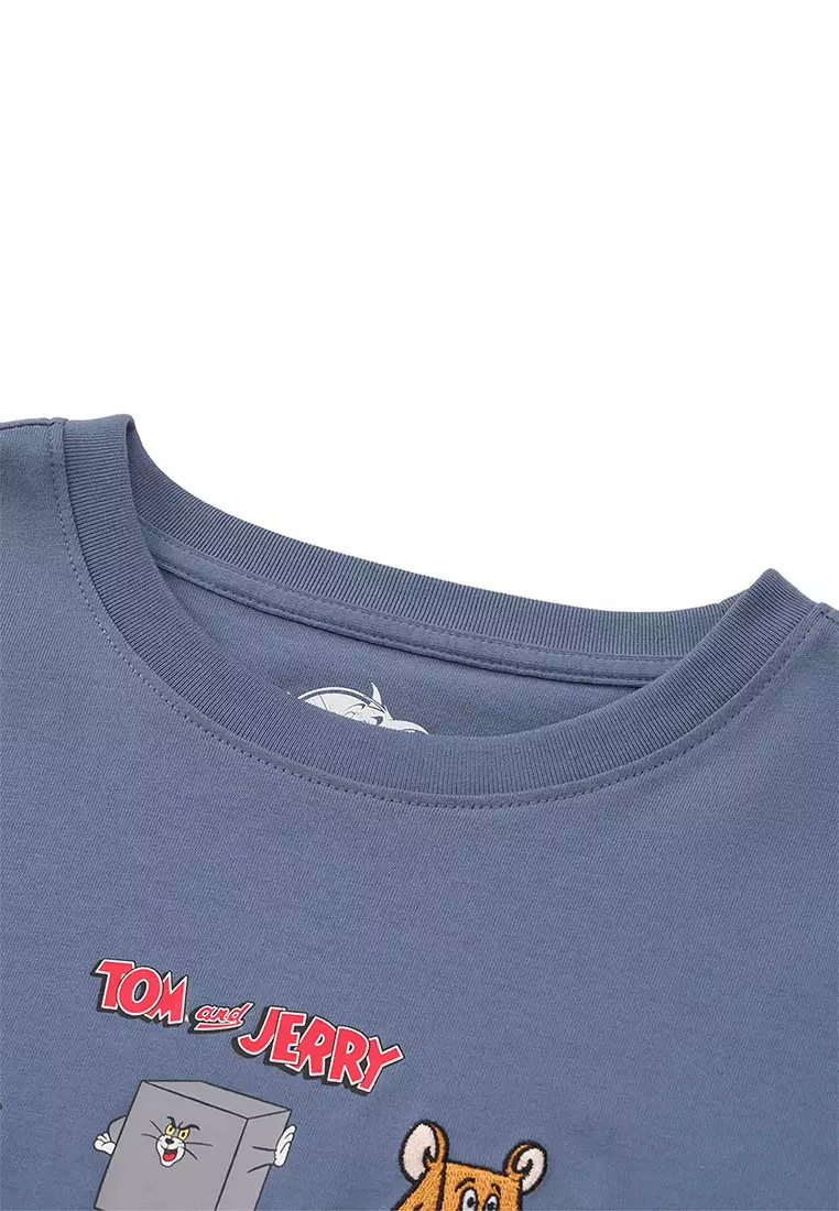 Women's Tom and Jerry Boyfriend Fit Printed Tee