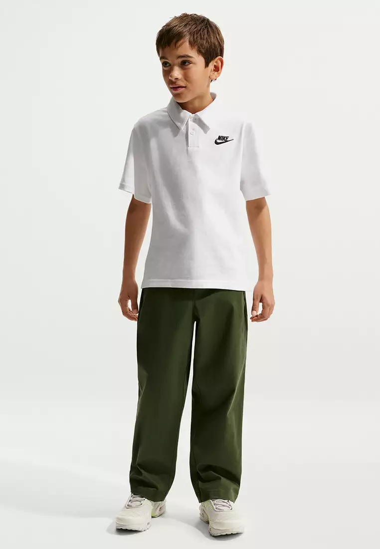 Sportswear Club Big Kids' Unisex Knit Short-Sleeves Polo Shirt