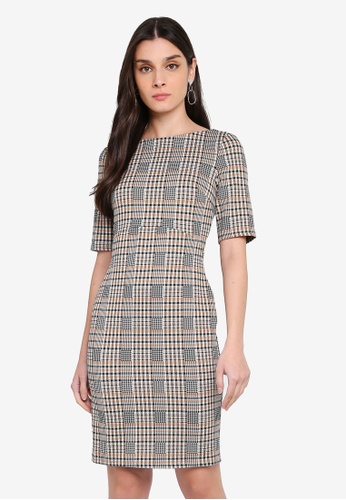 Buy Dorothy Perkins A Line Check Bodycon Dress Online On Zalora