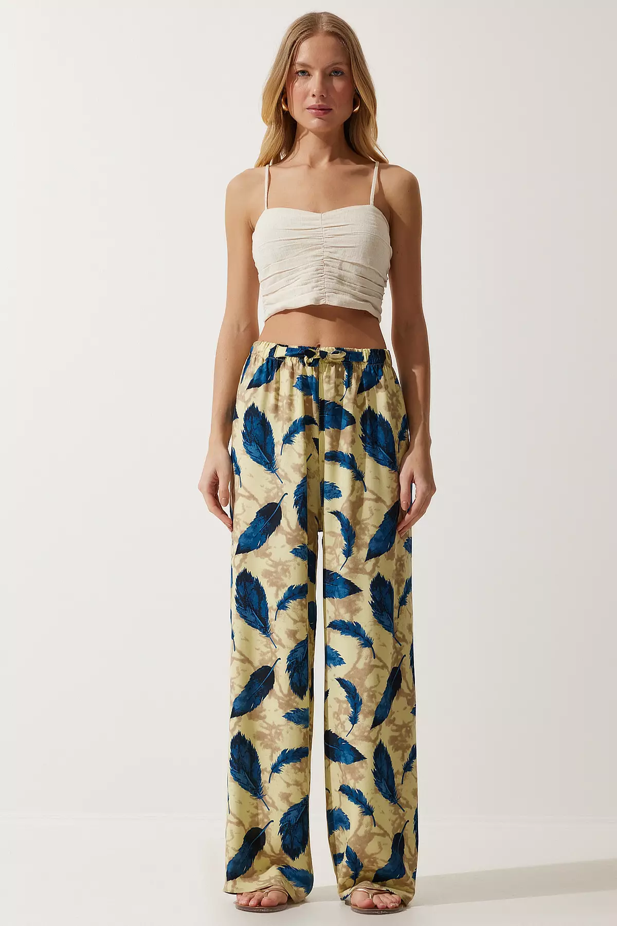 Viscose High Waist Pants