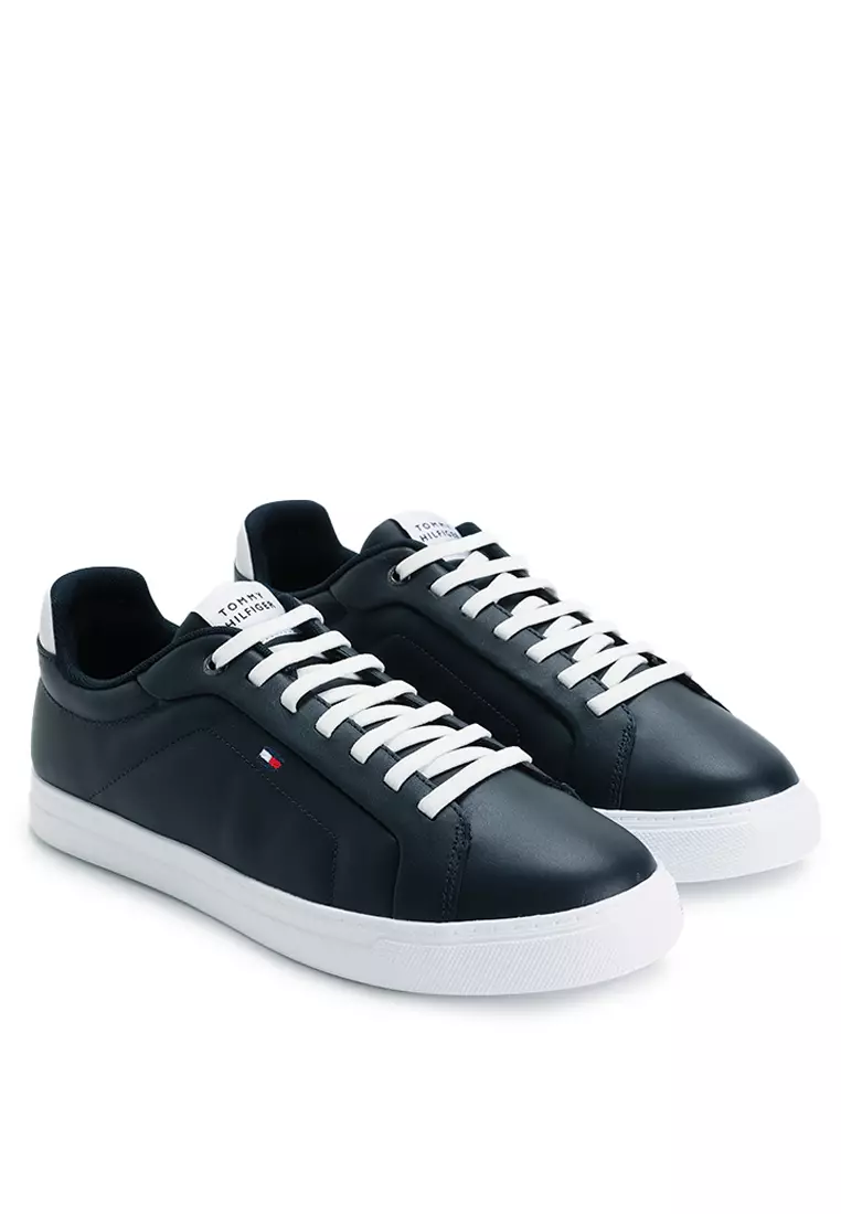Icon Leather Court Trainers - TH Mainline