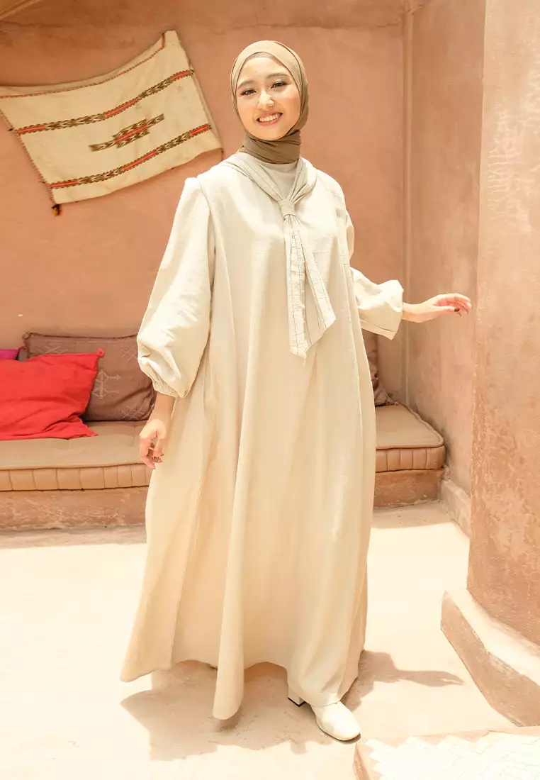 Nora Dress Linen Cream