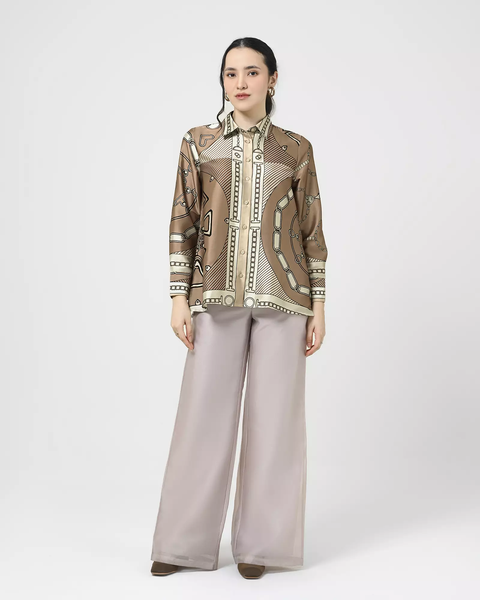 Geulis.id CHANISA SHIRT - Khaki