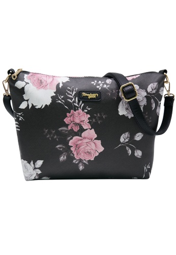 Buy Strawberry Queen Flamingo Sling Bag Floral Al Black Zalora Hk