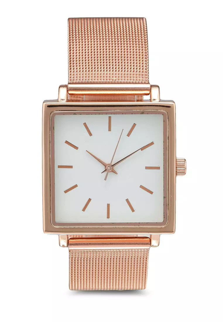 Square best sale mesh watch