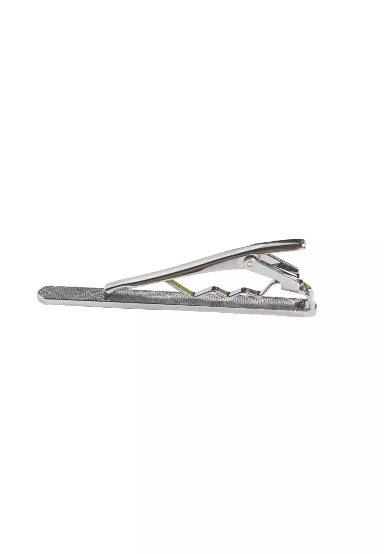 Houseofcuff Pin Tie Jepit Dasi Slim Silver A14