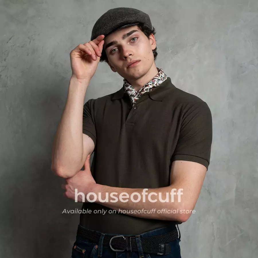 Houseofcuff topi painter baret hat flatcap pattern X001