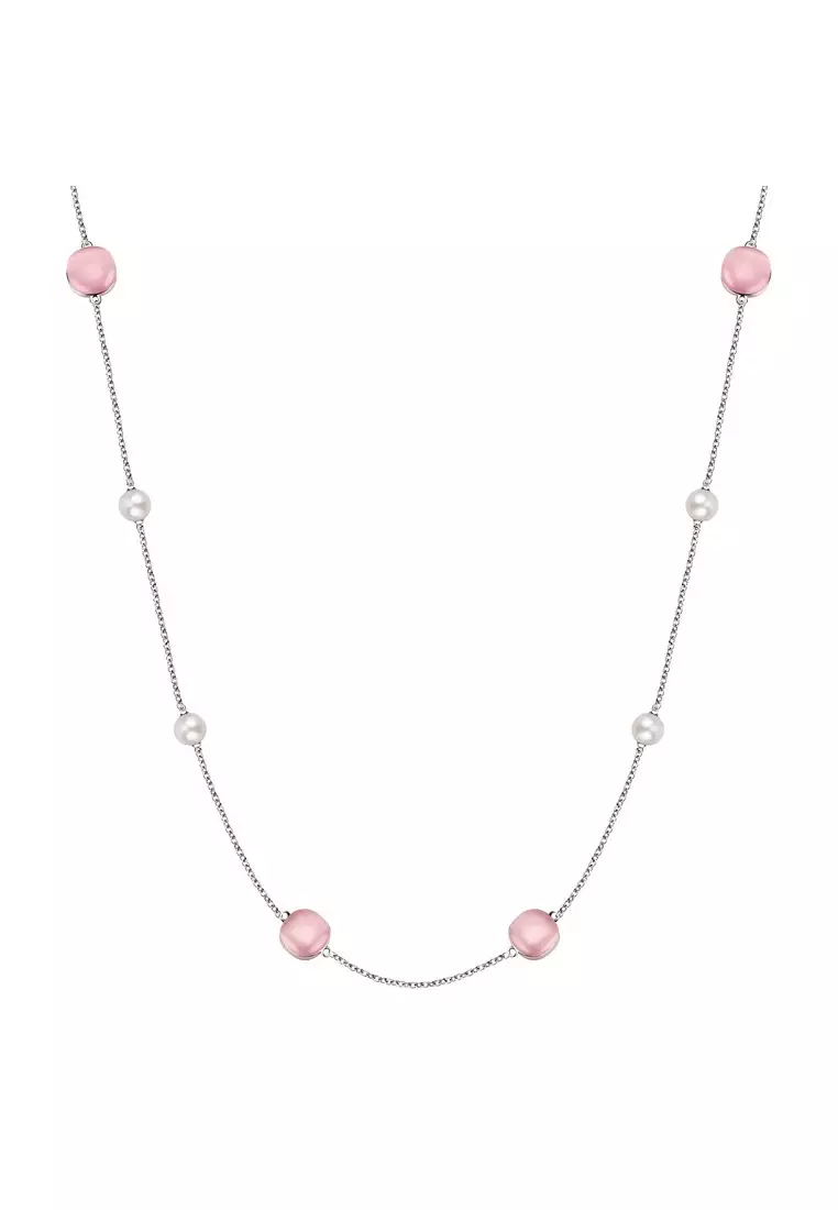 Morellato Gemma Perla Pink Pearl Silver 925% Necklace SATC01