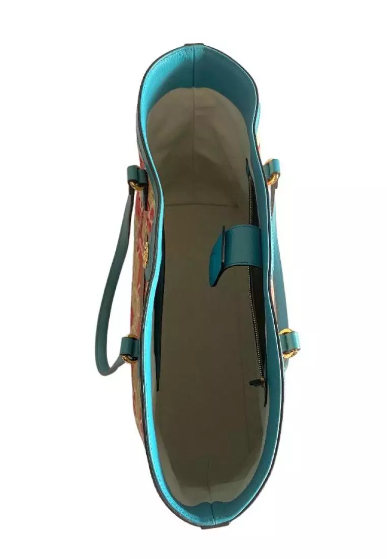 Gucci Bodrum Medium Tote Bag In Jumbo GG Blue